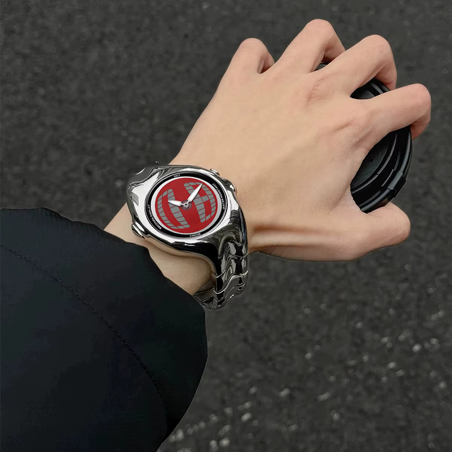 ZBJP Digitaluhr, Quarz, Edelstahl, Bunt, Herren - Bild 2