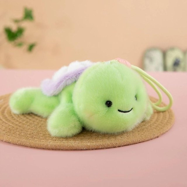 Yiran toy Schildkröten-Mini-Schlüsselanhänger, Plüschtiere, Grün, ab 3 Jahre - Bild 1
