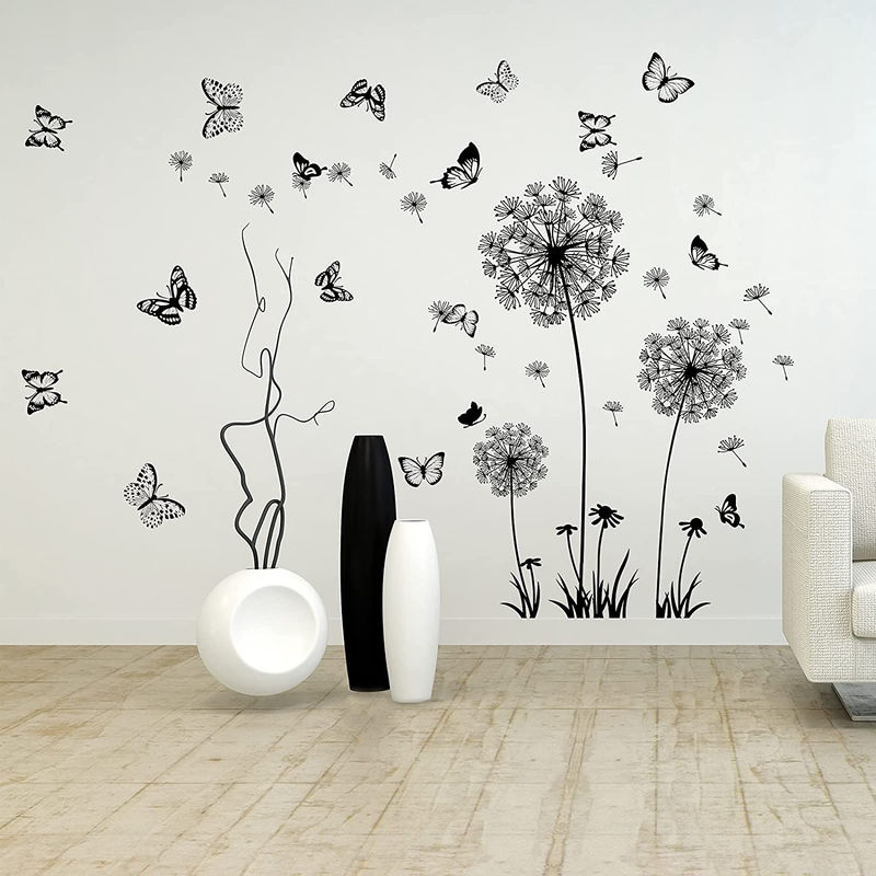 A Better Home DIY Löwenzahn-Schmetterlings-Wandaufkleber mit fliegenden Blumen als moderne Wanddekoration - Bild 4