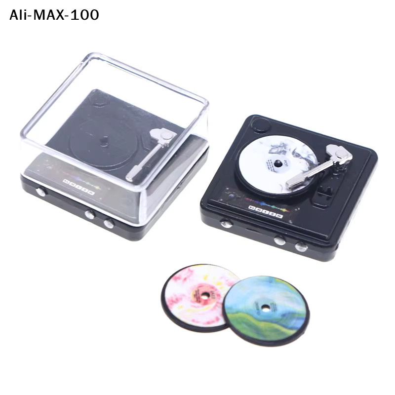 AyS Miniatur-CD-Player, Puppenhaus-Zubehör, Schwarz - Bild 3