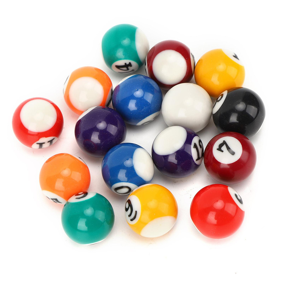 Tooarts Billard Ball Spielzeug Zubehör 16-teiliges Set Bunt / Mehrfarbig - Bild 2