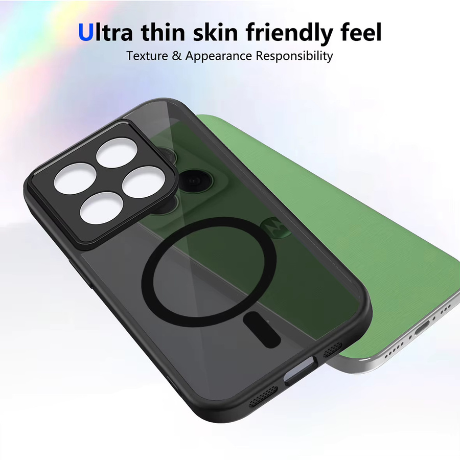 Matte magnetische Hülle für Motorola Edge 70 40 Neo 50 60 Pro 60S Fusion G67 G57 Power G56 G86 in Schwarz mit MagSafe Wireless Charge Kompatibilität - Bild 4