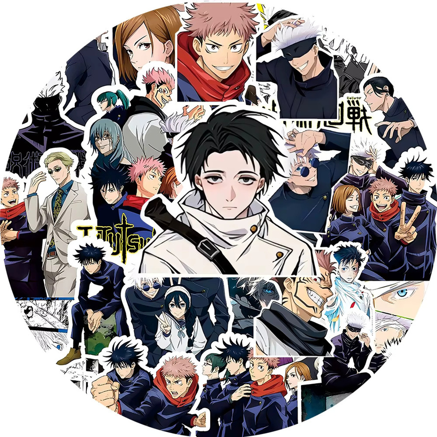 Bandai Jujutsu Kaisen Anime Aufkleber, PVC-Aufkleber, Bunt / Mehrfarbig - Bild 2