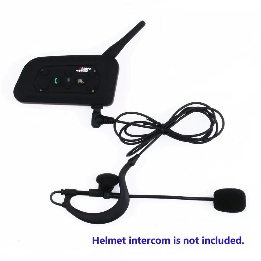 EJEAS Schiedsrichter Intercom Headset mit 3,5 mm Schnittstelle, In-Ear Kopfhörer für Fußball, Schwarz - Bild 3