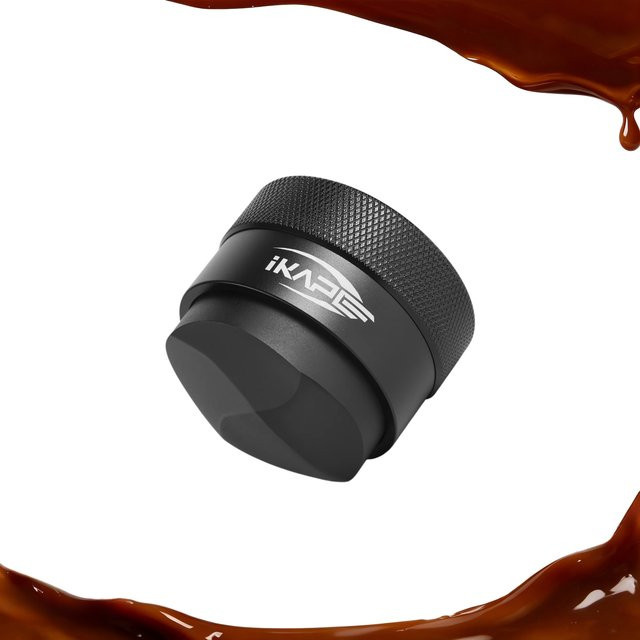 IKAPE Gravity Adaptiver Espresso-Kaffeeverteiler mit Titan-PVD-Beschichtungssockel in Schwarz - Bild 1