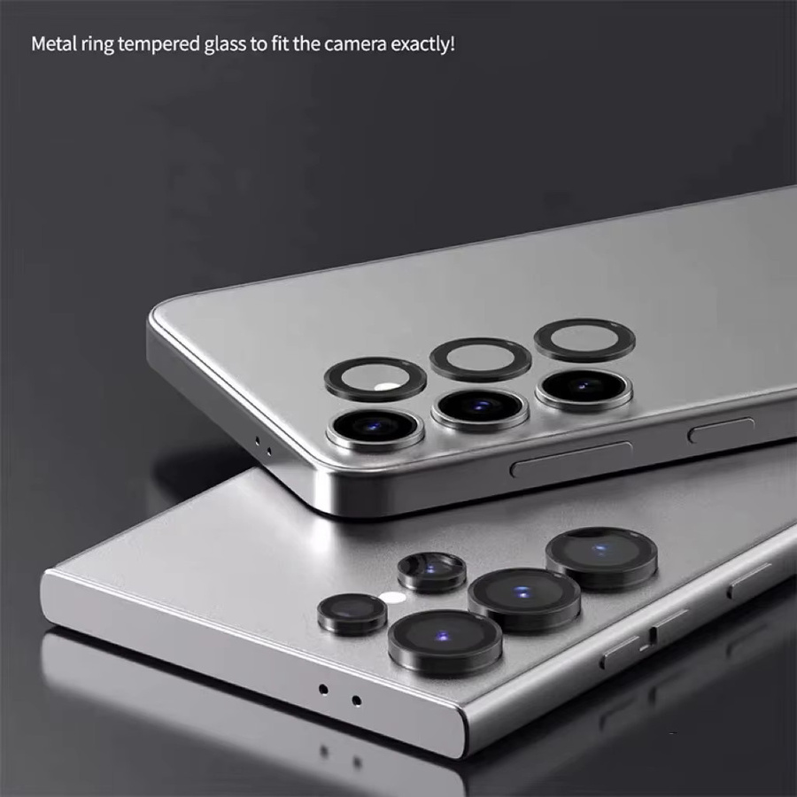 Kameraring und Displayschutzfolie für Samsung Galaxy S25 S24 Plus S23 in Silber - Bild 3