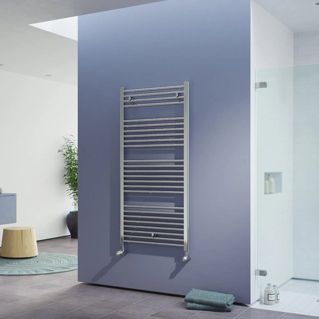 Ximax Badheizkörper C1 gerade Chrom silberfarben Höhe: 1636 mm, Breite: 600 mm, 551 Watt - Bild 1