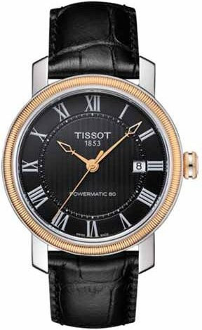 Tissot Armbanduhr Automatik, 18 Karat Roségoldgehäuse, 40 mm, Leder, Herren - Bild 1