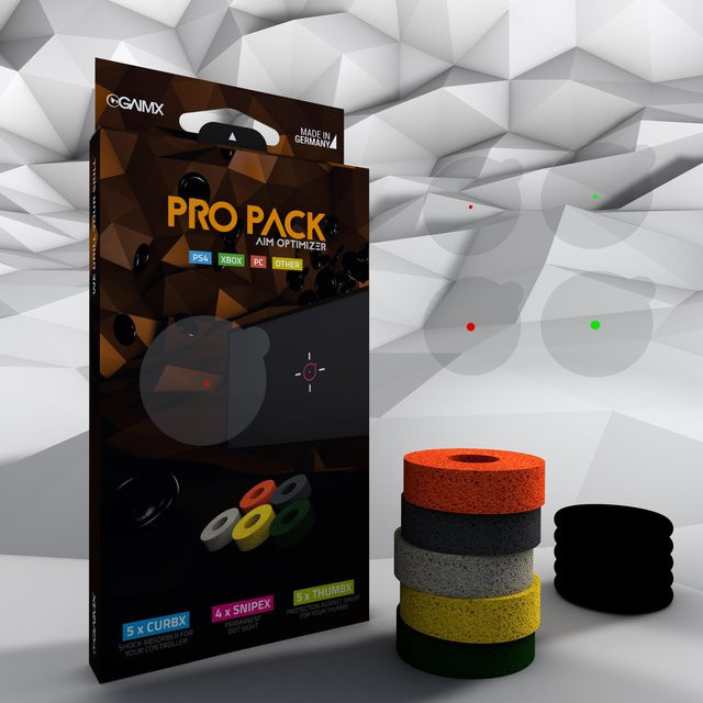 Gaimx PRO-PACK Zielhilfe-Set mit SNIPEX, THUMX und CURBX für Sony Playstation 4 Shooter in Multicolour - Bild 1
