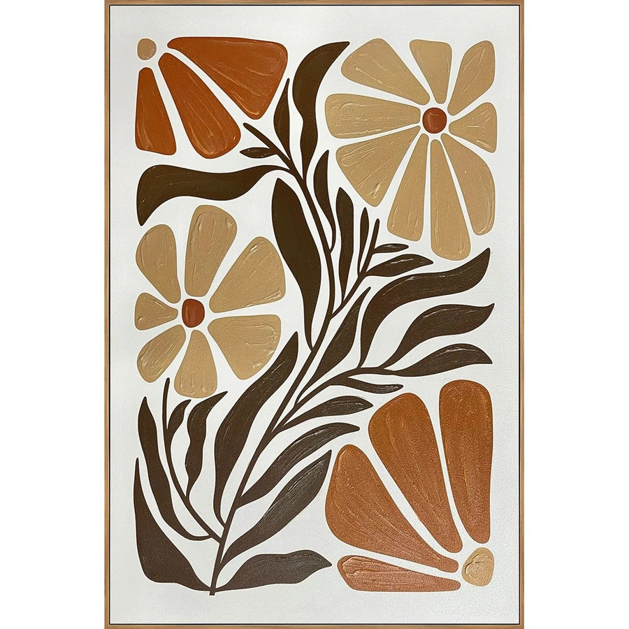 Art Universe Leinwandbild Boho Flowers in Multicolour, Breite: 60 cm, Höhe: 90 cm - Bild 2