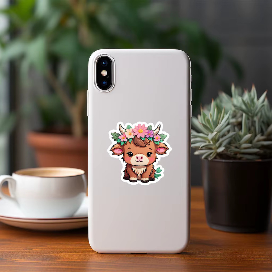 50 Stück Dopamin-Kuh-Aufkleber Set von YourLife Store in Multicolor zur Personalisierung von Laptop und anderen Gegenständen - Bild 2