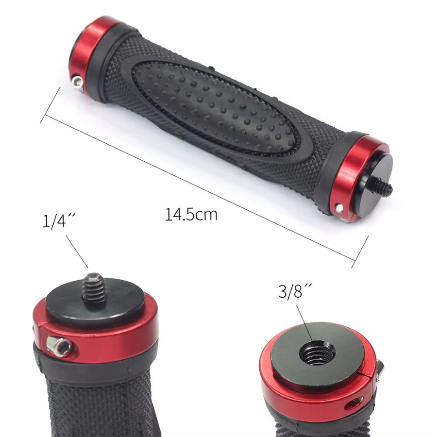 GoPro Grip Stabilisator Handheld Stativ mit 1/4 Zoll Schraube in Schwarz für GoPro 12, 11 und Action Kameras - Bild 3