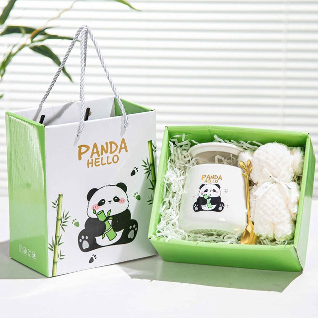 Weiße Panda Keramiktasse für Erwachsene - Bild 1