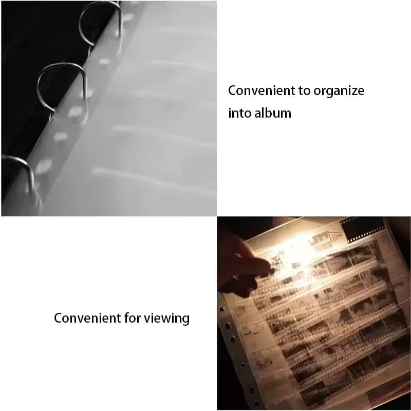 Bekia Negative Filmtaschen säurefrei und transparent zur Aufbewahrung von Negativen in den Größen 120 mm und 135 mm - Bild 4