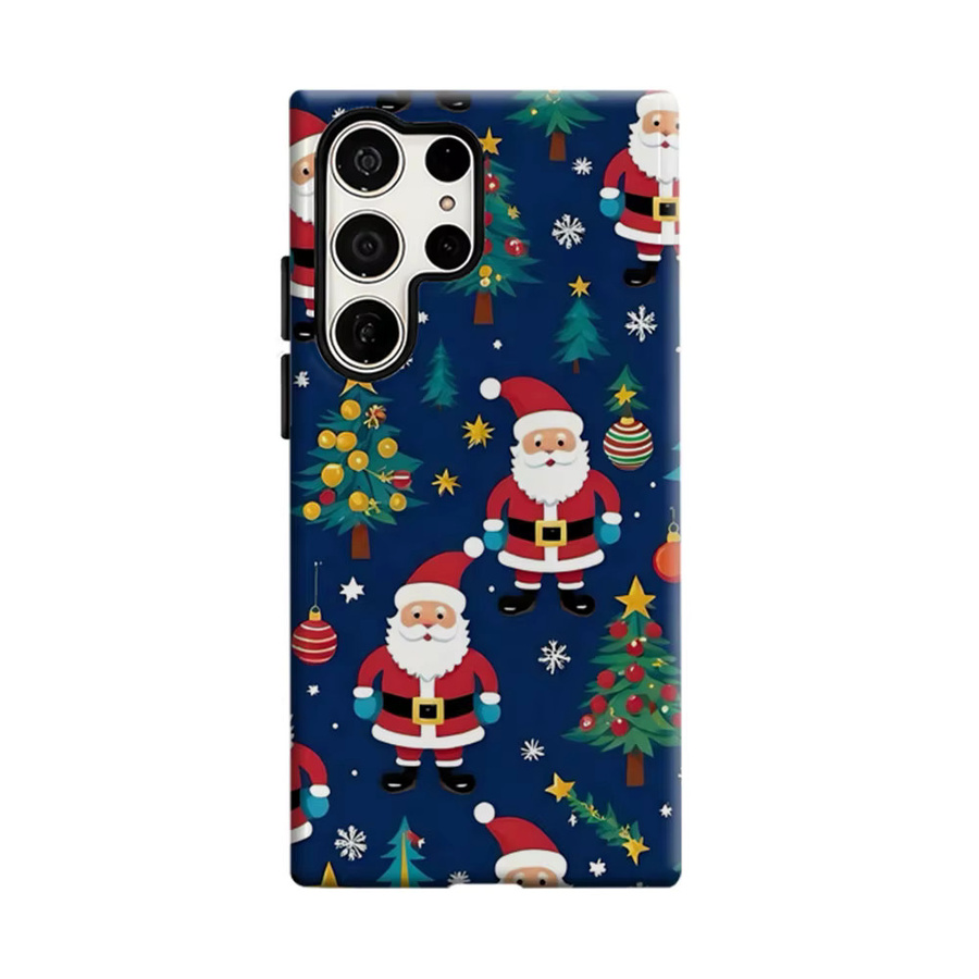Aurbe Handyhülle für Samsung Galaxy S26 S25 S24 S23 Ultra Plus mit HD Weihnachtsmann-Muster in Mehrfarbig, Doppelschicht-Folienhülle - Bild 6