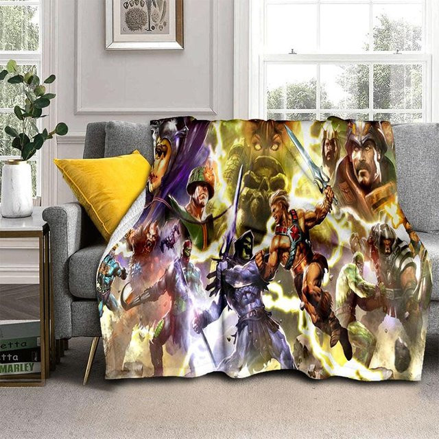 He Man Masters of the Universe Cartoon-Decke von ChenYing01, weiche Überwurfdecke aus Polyester in Multicolour, B/B: 75 x 90 cm - Bild 1