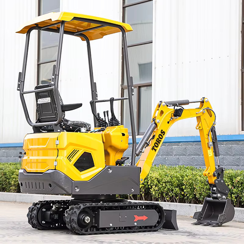 Huayee Mini-Bagger Raupenbagger in Gelb mit 1 bis 2 Tonnen Tragkraft - Bild 4
