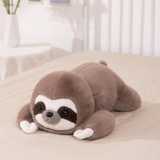 Kidsly Plüschtiere Robbe Affe Faultier, Plüsch / Textil, Bunt / Mehrfarbig, Braun - Bild 1