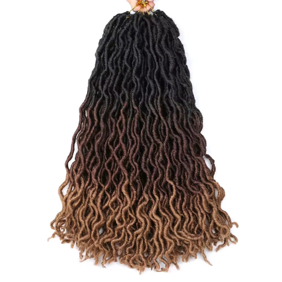 Gypsy Goddess Faux Locs Häkelhaar, 18 Zoll, Curly Twist, Damen - Bild 5