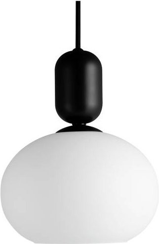 Nordlux Notti Pendelleuchte Schwarz mit E27 Fassung aus Metall und Glas - Bild 1