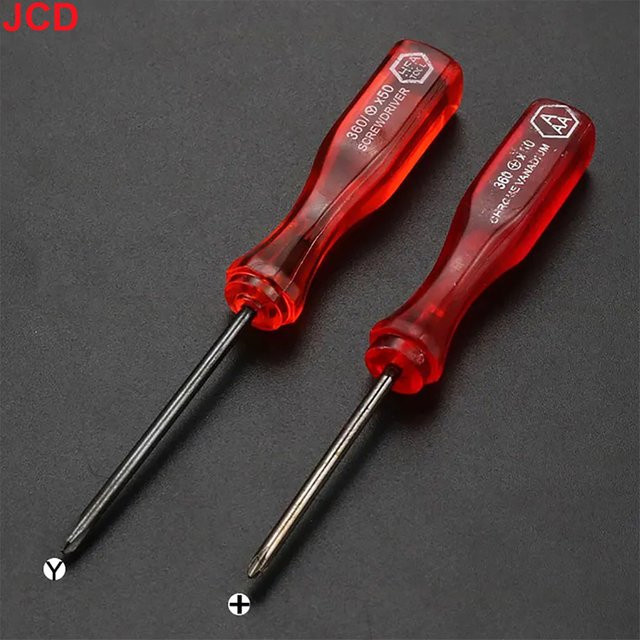 JCD Tri Wing und Kreuzschlitzschraubendreher Set für NDS, DS Lite, Wii, Xbox 360 und GBA SP zur Patronenwartung, 1,5 mm und 2,0 mm - Bild 1