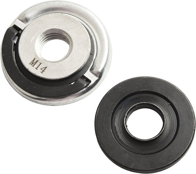 Vibratite M14 Quick Release Selbstsichernde Schleifer Flansch Mutter und Drückplatte Set in Silber - Bild 1