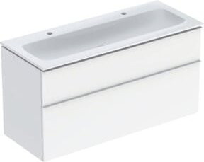 Geberit Möbel-Waschtischset iCon in Weiß hochglänzend, B/T/H: 120 x 63 x 48 cm - Bild 1