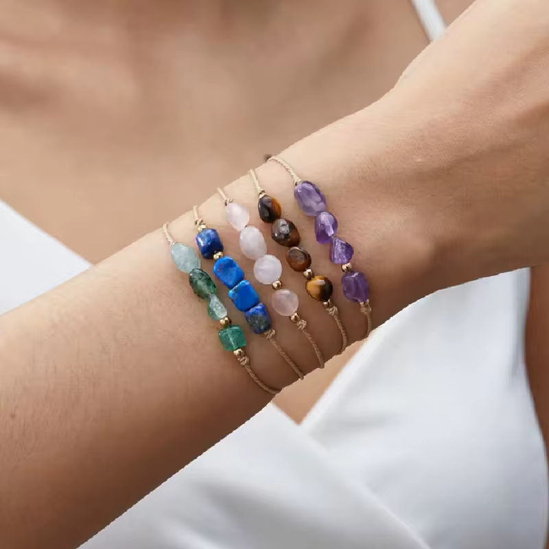 Rinhoo Sternbild Armband aus Naturstein für Frauen und Kinder in Mehrfarbig mit Bohemian Design - Bild 2