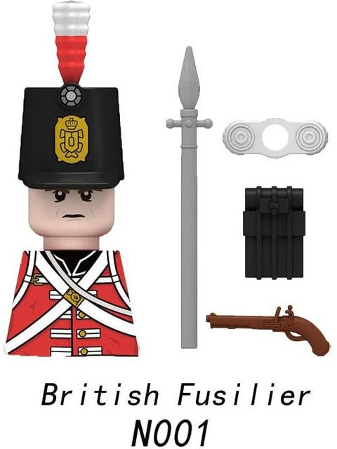Mittelalterliche Napoleonic War Soldaten Figuren, Britische Französische Füsiliere, ab 14 Jahren - Bild 1