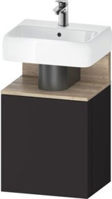 Duravit Waschtischunterschrank Qatego in Marmo/Grau matt, B/T/H: 44 x 35 x 64,5 cm - Bild 1