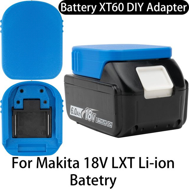 XT60 DIY-Adapter für Makita 18V Li-Ionen-Akkus mit USB-C Anschluss in Blau - Bild 1