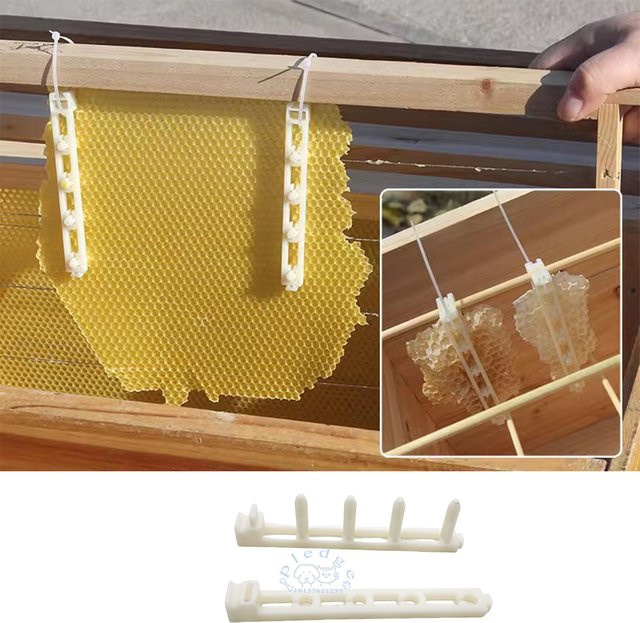 Pledge Agro Waben Clips aus Kunststoff für den Bienenpass und Bienentransfer in Weiß - Bild 1