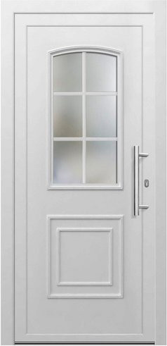 KNOCK Kunststoff-Haustür FLORA in Weiß mit Glaseinsatz, modern, B: 110 cm, H: 210 cm - Bild 1