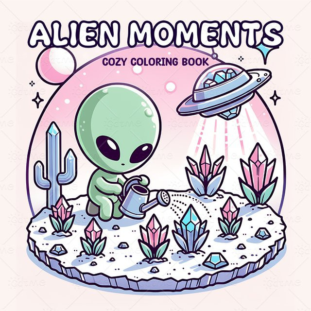 GDTME Alien-Malbuch, Weltraum, ab 14 Jahren - Bild 1