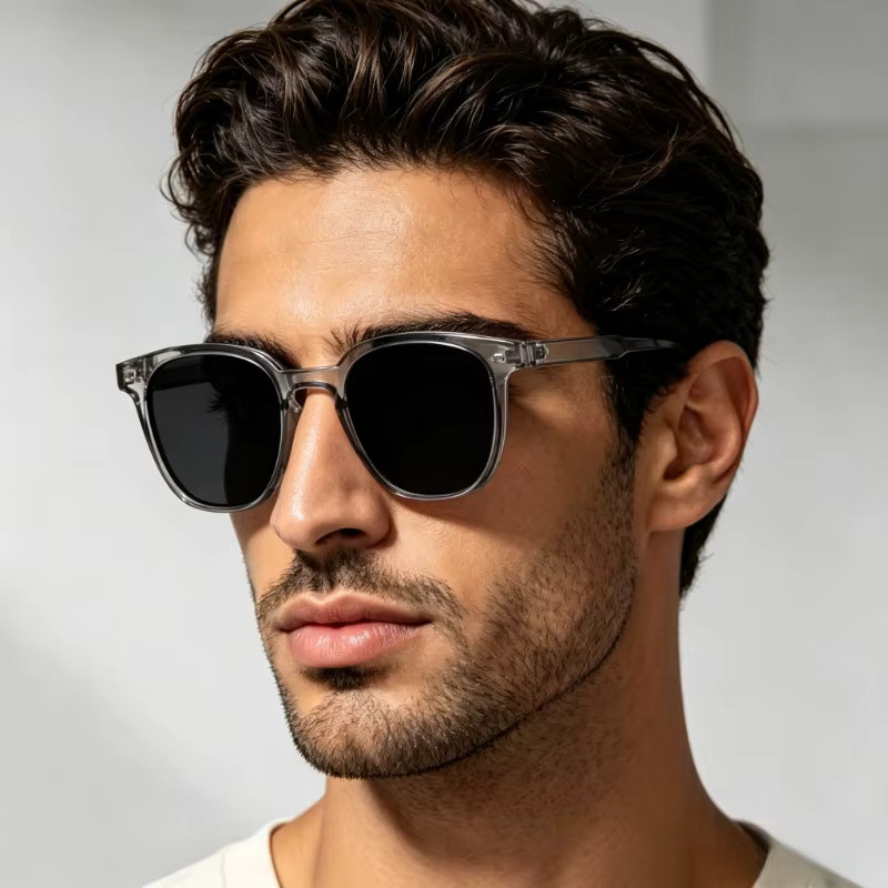 RUISIMO Sonnenbrille, quadratisch, Vollrand, Kunststoff, transparent, Unisex - Bild 3