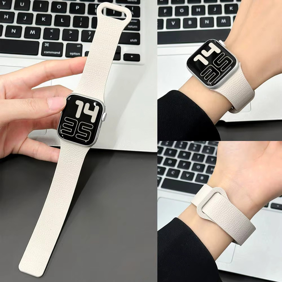 Magnetisches Armband mit Schwanzring für Apple Watch, Weiß, Unisex - Bild 3