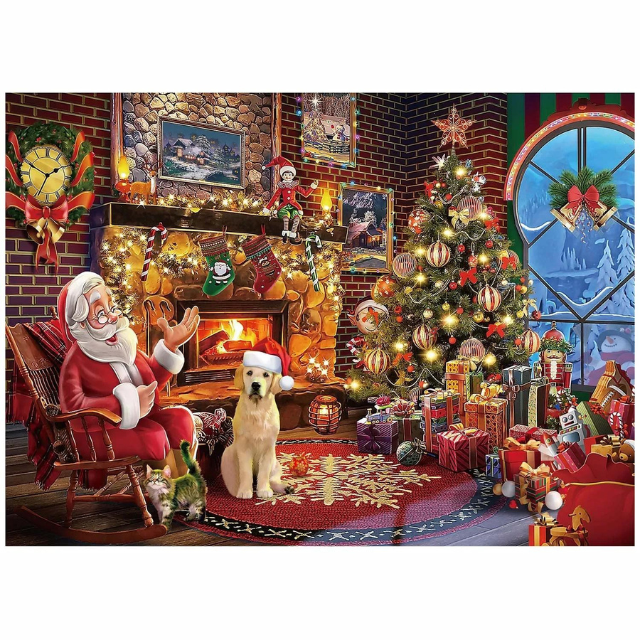 Yiran toy Puzzle Frohe Weihnachten Adventskalender 1.008 Teile ab 3 Jahren - Bild 6