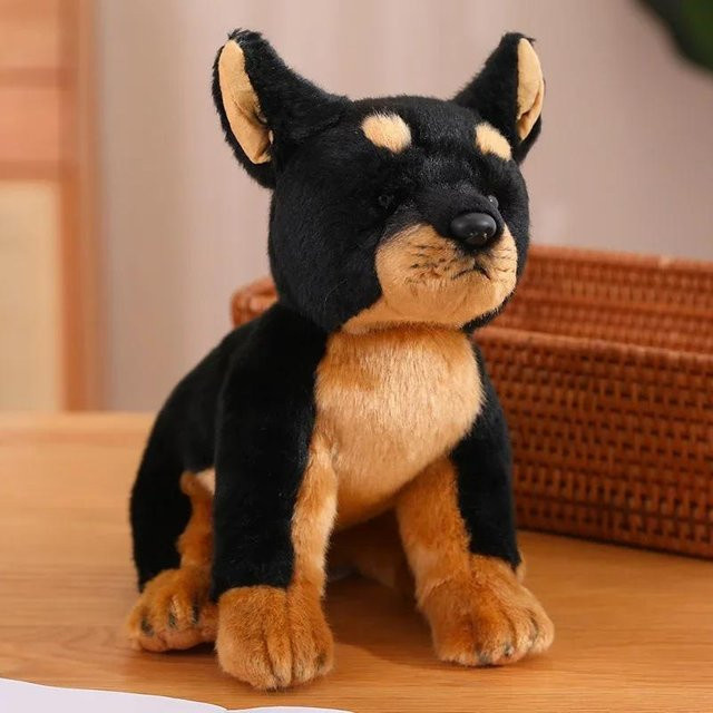 Brenesischer Schäferhund Dobermann Hundekind, Plüschtier, ab 14 Jahren - Bild 1