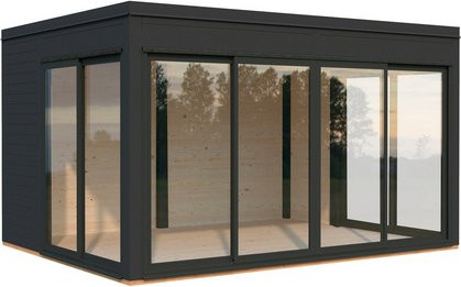 PALMAKO Gartenhaus Serena in Grau mit Bodenplatte, B/T/H: 420 x 320 x 250 cm - Bild 1