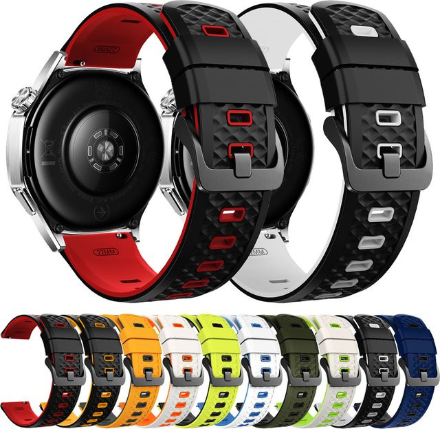 COLMI Uhrenarmband Silikon, 22 mm, Schwarz, Unisex - Bild 1