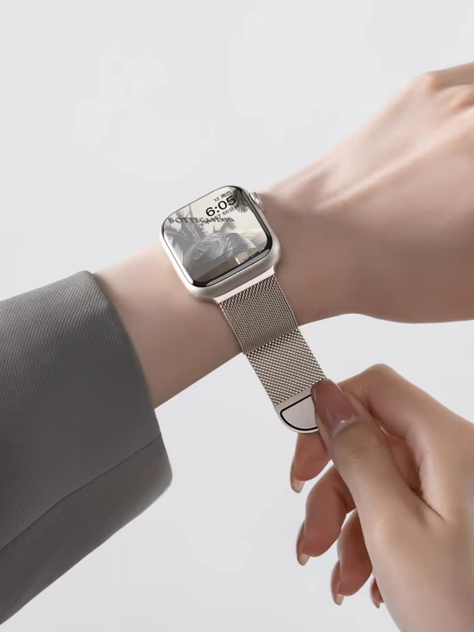 Milanaise-Schlaufe für Apple Watch-Bänder, Metallarmband - Bild 5