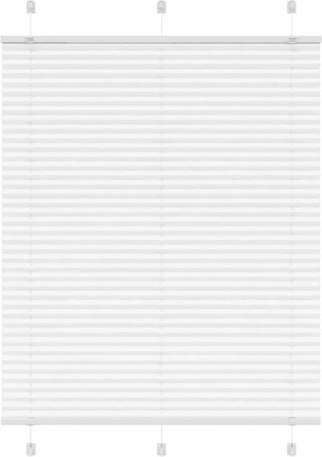 vidaXL Plissee Weiß semi-transparent aus Polyester B: 110 cm, H: 150 cm - Bild 1