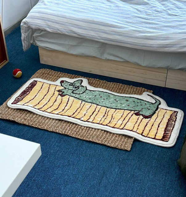 VIKAMA Haustier-Schoßhundteppich in Mehrfarbig, weicher Teppich für Kinderzimmer und Schlafzimmer - Bild 1