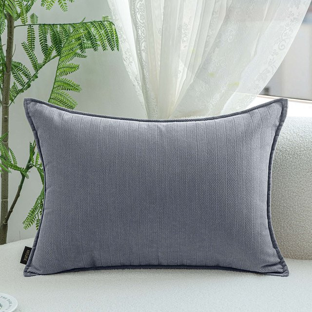 JMG Clothing Kissenbezug mit Streifen-Design in Grau, Rechteckig, B/H: 30 x 50 cm - Bild 1