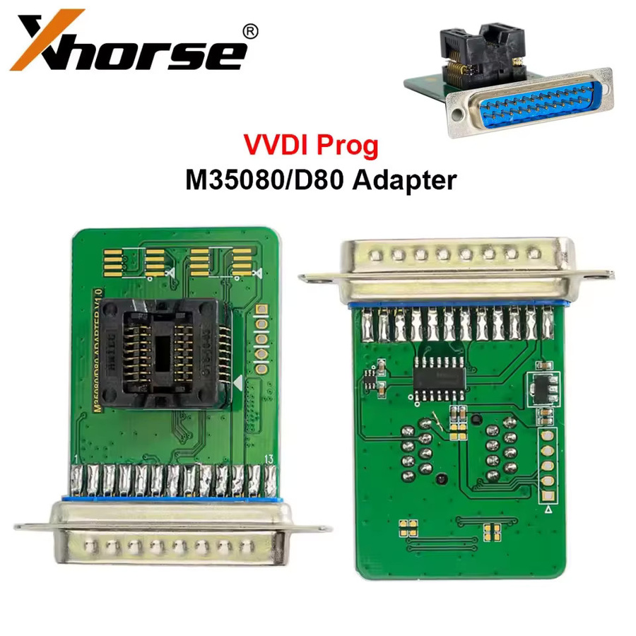 Xhorse VVDI Prog M35080/D80 Adapter V1.0 in Grün für VVDI PROG Programmierer zum Lesen, Schreiben und schnellen Löschen des Datenspeichers - Bild 2