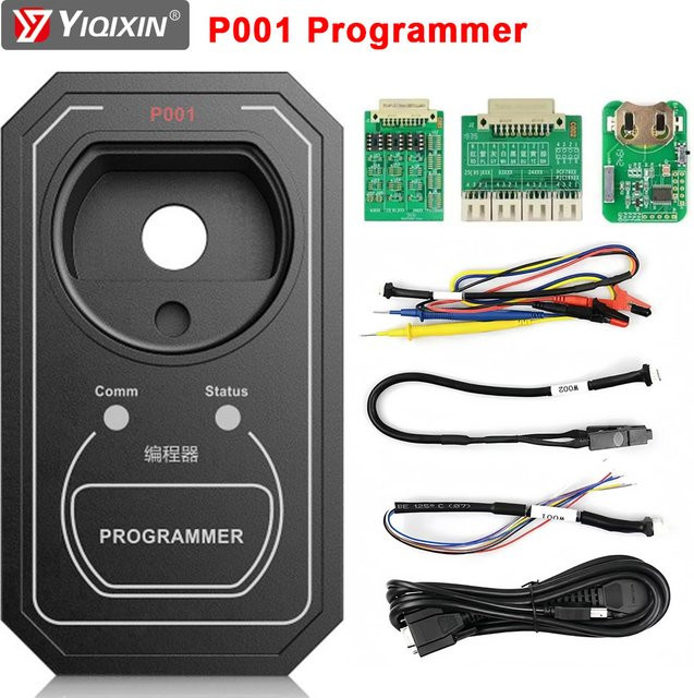 OBDSTAR P001 Schlüsselprogrammierer-Tool 3-in-1-Adapter mit RFID-Erneuerung und EEPROM-Funktionen in Schwarz für X300 DP, kompatibel mit Audi, Skoda, Seat, BMW, Kia und Hyundai - Bild 1