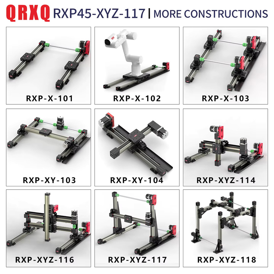 QRXQ RXP45XYZ-H Xyz Linearmodul Portal mit Gleitender Synchronriemen-Linearführung und Staubdichtem CNC-Portal - Bild 4