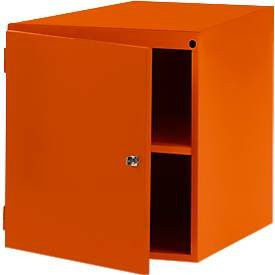 Manuflex Gehäuse-Unterbau für Werkbank Profi in Orange mit einer Tiefe von 70 cm - Bild 1