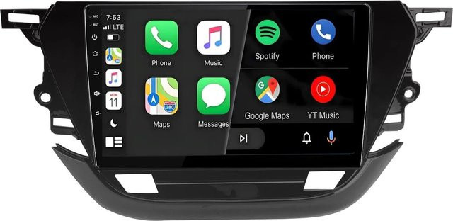 Junsun Autoradio für Opel Corsa F 2019 bis 2023 mit Bluetooth, GPS, WLAN und 9,0 Zoll Display in Schwarz - Bild 1