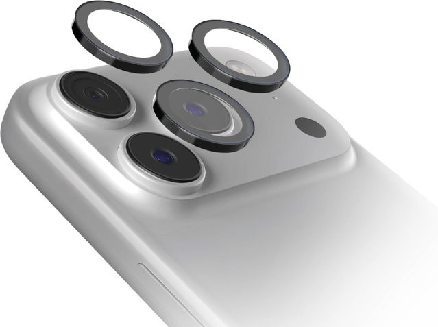 SBS Einzelschutzgläser für die Kamera von Apple iPhone 17 Pro und Apple iPhone 17 Pro Max, Schwarz - Bild 1